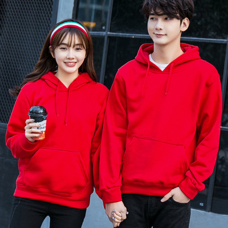 Áo hoodie đôi nam nữ có mũ Đồ đôi thời trang thu đông dài tay màu trơn cao cấp YAME Couple