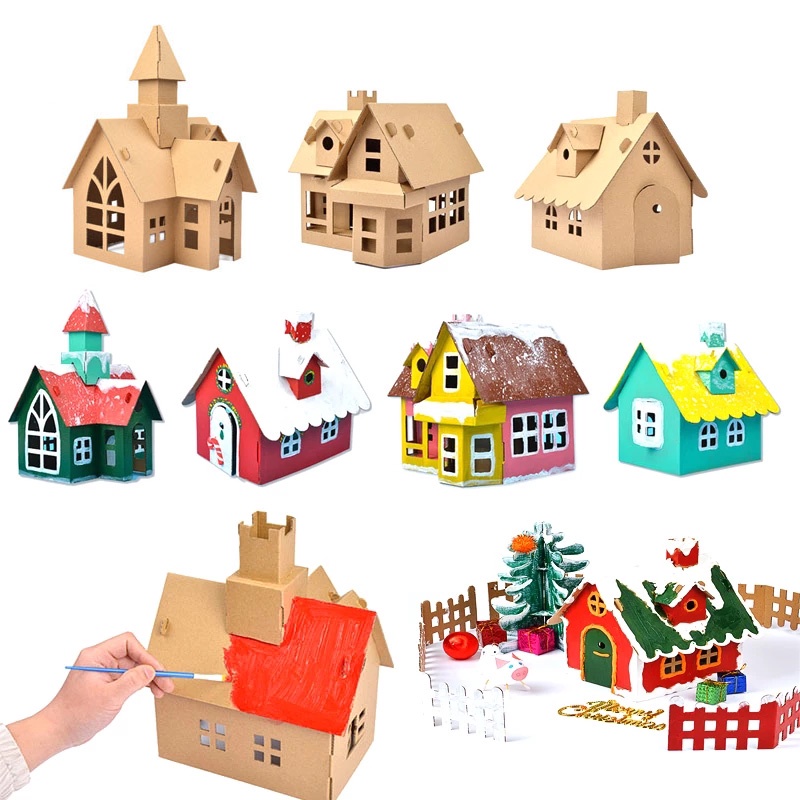 Đồ Chơi Lâu Đài Bằng Giấy Thủ Công DIY Sáng Tạo Cho Bé