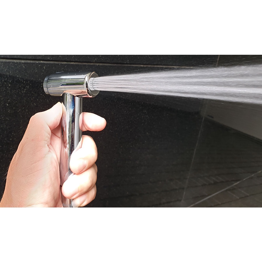 Tay xịt vệ sinh tay nhấn nhựa ABS mạ Chrome Eurolife EL-H07  - CHỈ CÓ TAY XỊT