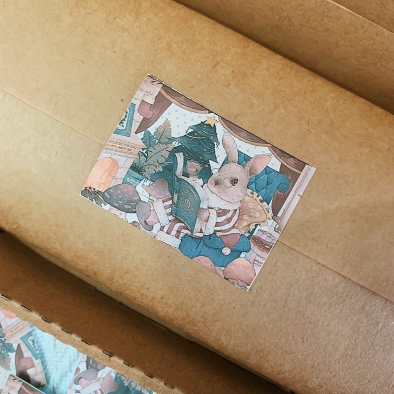25 sticker niêm phong style cổ điển
