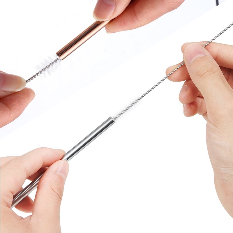 Ống Hút Tái Sử Dụng Được Bằng Thép Không Gỉ Thân Thiện Với Môi Trường