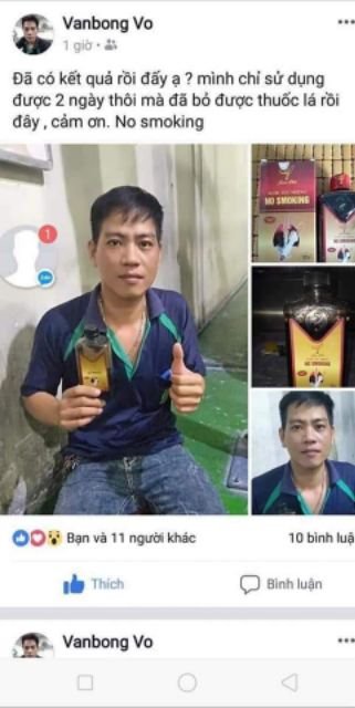 Nước xúc miệng cai thuốc lá nosmoking xuân vinh