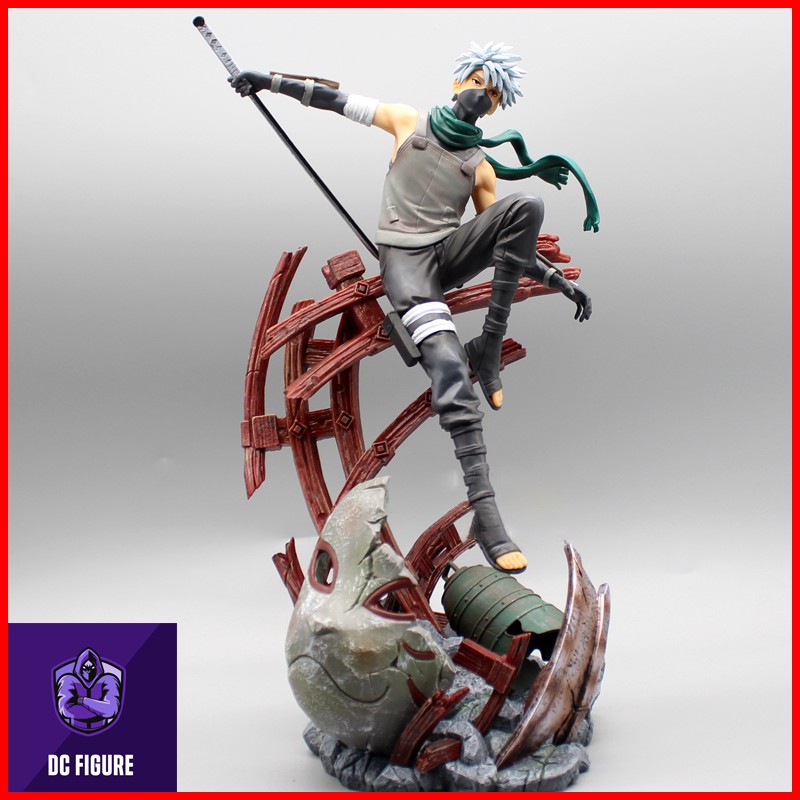 Mô Hình Kakashi đứng trên mặt nạ anbu trong naruto hàng mới cực chất full box