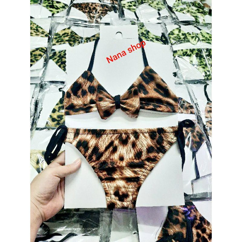 Bikini 2 mảnh cho bé - Đồ bơi bé gái họa tiết  6ky - 22ky