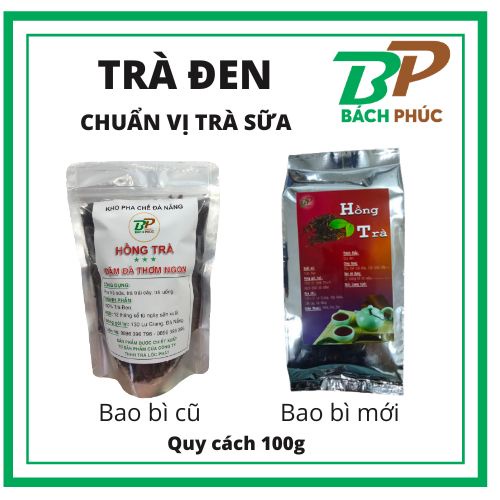 HỒNG TRÀ, TRÀ ĐEN NGUYÊN LIỆU PHA CHẾ TRÀ SỮA 100G