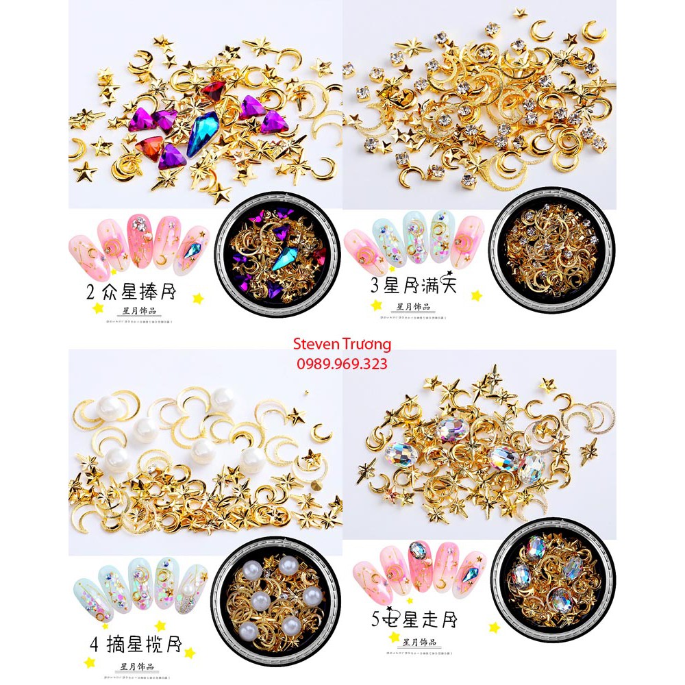 Trang sức Nail Star Moon phong cách Nhật Bản