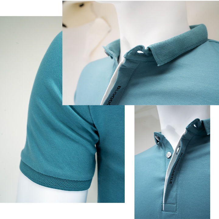 Áo polo nam tay ngắn trung niên cotton đẹp cao cấp trơn VN47A