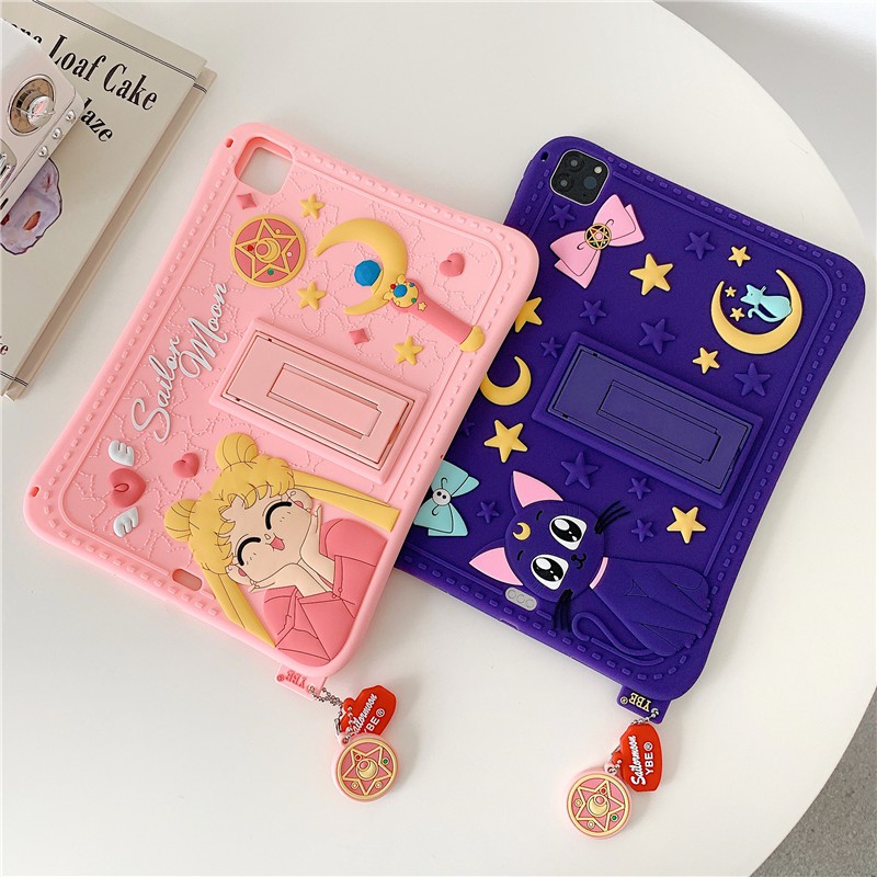 Bl IPHONE Cute Cartoon Silicone Back Cover For Ipad Mini 1 2 3 4 5 Ipad Mini Case 2 3 4 5 6 Ipad Air 1 2 Ipad Pro 10.5 Inch Pro 2018 2020