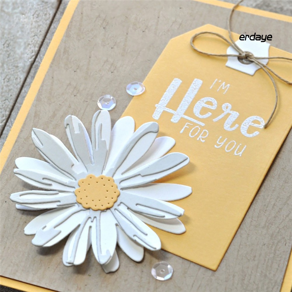 Khuôn cắt giấy bằng kim loại thiết kế bông hoa trang trí xinh xắn