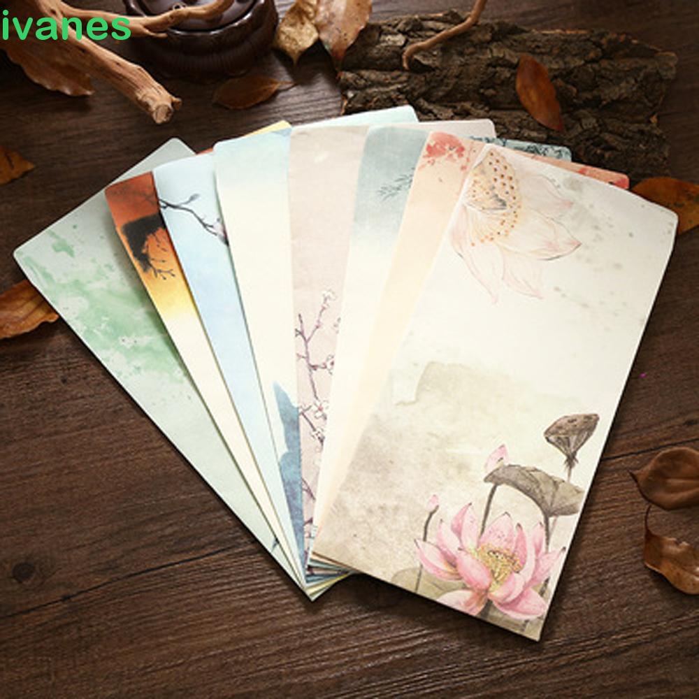 Phong bì thư bằng giấy viết thư phong cách Trung Hoa cổ điển