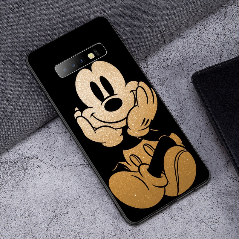 DISNEY Ốp Điện Thoại Dẻo Họa Tiết Hoạt Hình Mickey Dễ Thương Cho Samsung Galaxy S10 E S8 S9 S10 Plus S7 Edge S6