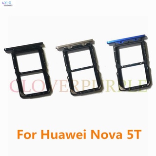 Khay sim cho huawei nova 5t khay sim micro sd đựng thẻ khe cắm thẻ sim bộ chuyển đổi cho danh dự 20