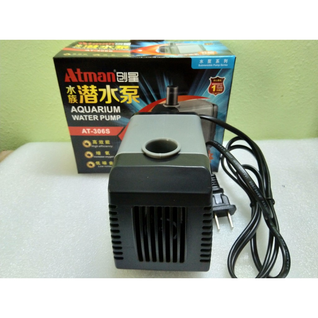 Máy bơm nước Atman 306S, 27W-2000L/hr dùng cho bể cá.