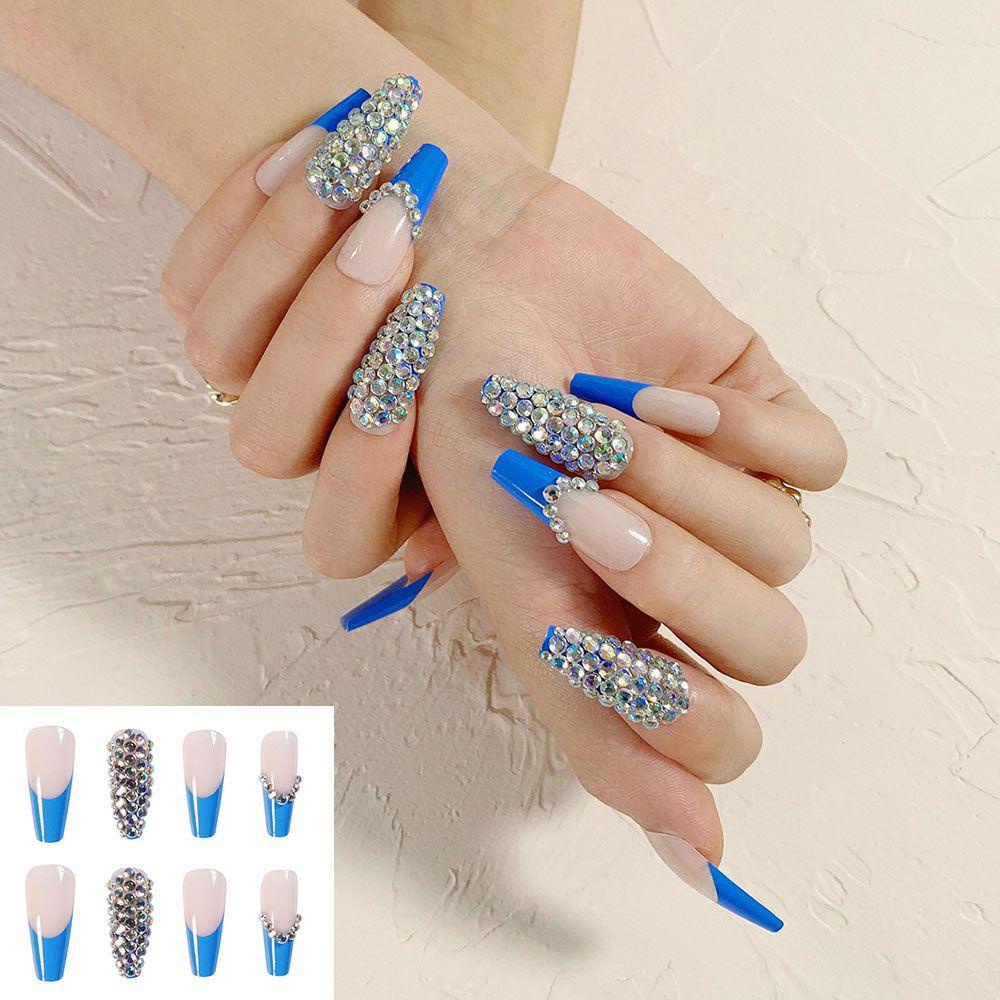 Hộp 24 Thẻ Bài ESPO Kiểu Pháp Dễ Thương|Bộ Móng Tay Giả Có Thể Tháo Rời