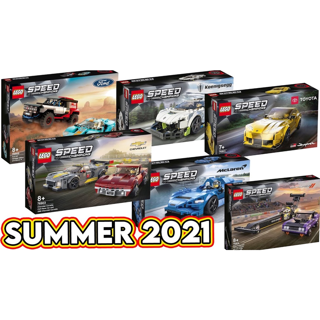 Lego HaHa - Lego Speed Champions - Siêu Xe Siêu Cấp 2021 - 76900, 76901, 76902, 76906, 76907, 76908