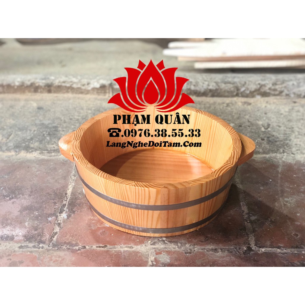 Chậu gỗ ngâm tay, ngâm chân,làm nail, rửa mặt