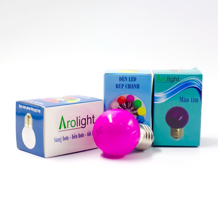 Đèn LED Búp Bóng Chanh cao cấp 1.2W Arolight đủ màu sắc trang trí quán cà phê, sân vườn GreenLight Shop ARB1.2W