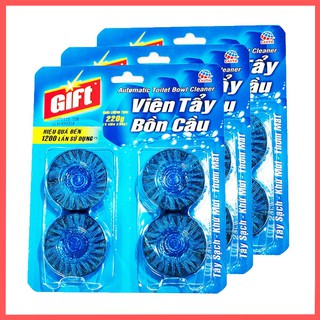 Lốc 3 Vỉ GIFT Viên Tẩy Bồn Cầu (4 x 55g/Vỉ 4 Viên)