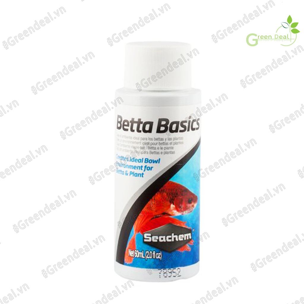 SEACHEM - Betta Basics (Chai 60 ml) | Khử Clo, Ammonia hồ cá Betta