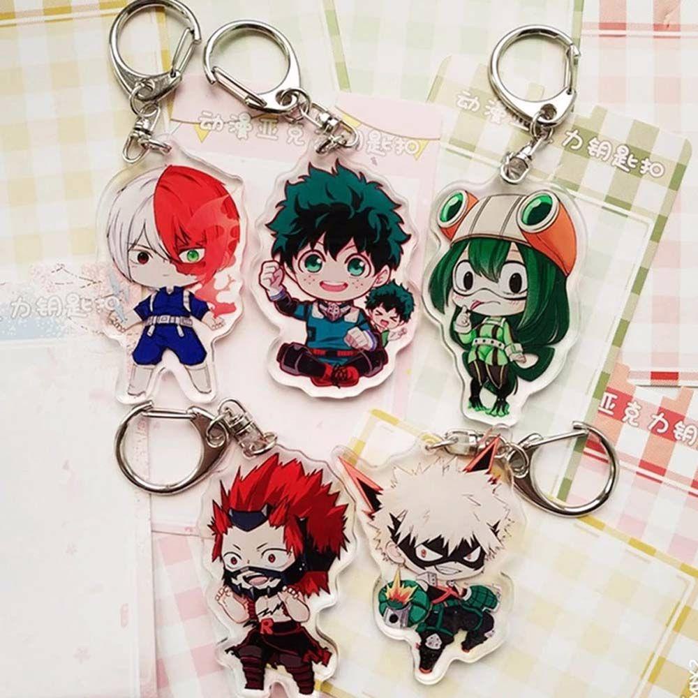 Móc Khóa Acrylic Trong Suốt Hai Mặt Họa Tiết Hoạt Hình My Hero Academia VANES1