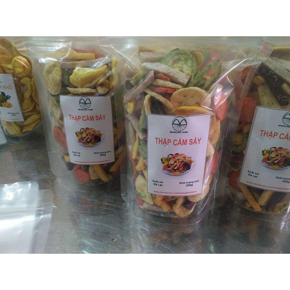 Thập cẩm rau củ quả sấy loại A 250g đặc sản Đà Lạt