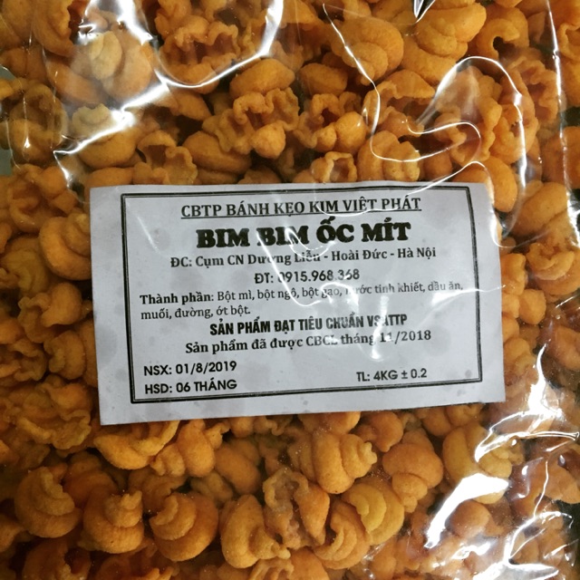 Sỉ 4kg ốc mít snack ngon giòn