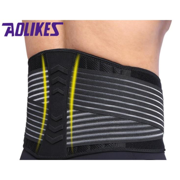 Đai Lưng Tập Gym Có Lò Xo Hỗ Trợ Aolikes A-7998 Đai hỗ trợ  Ổn định cơ thể , trợ lực tập nặng - Putin Shop