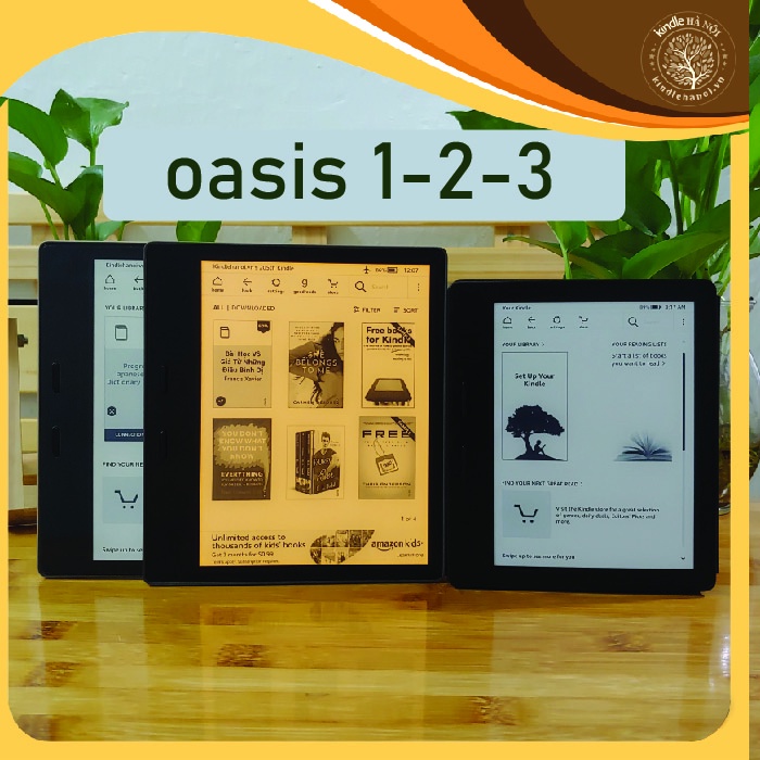 Máy đọc sách Kindle Oasis 1, 2, 3 (7th, 9th,10th) nhập khẩu chính hãng Amazon Mỹ, Nhật