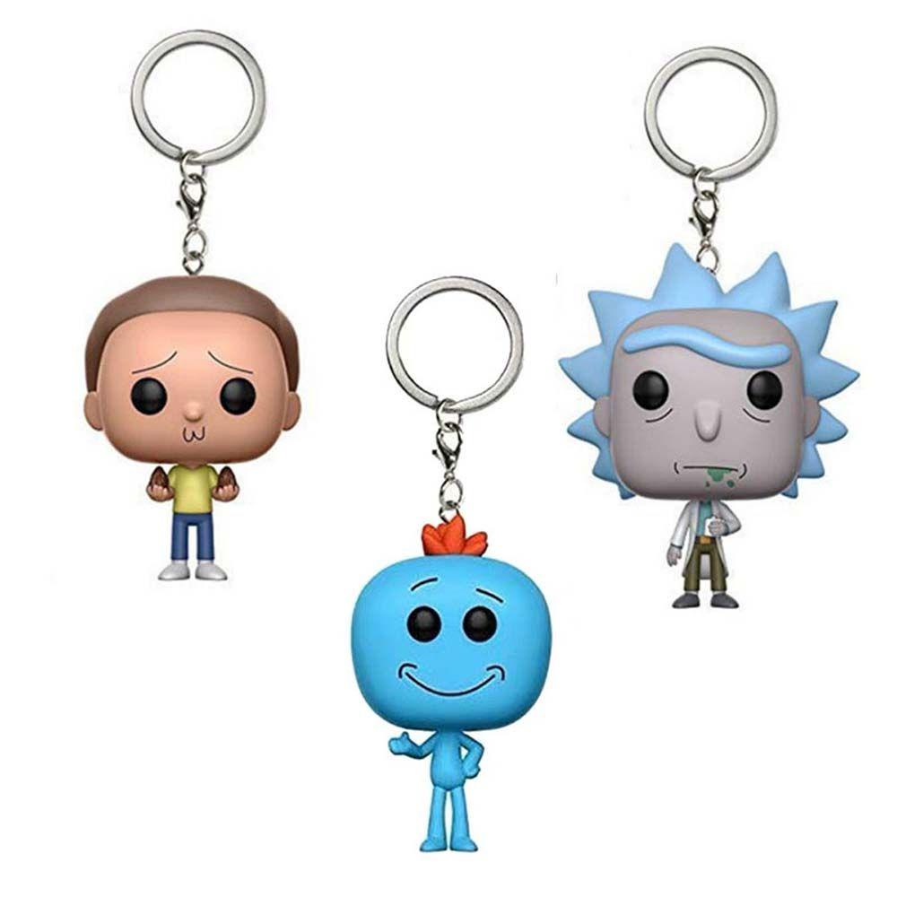 LANFY Móc Khóa Hình Nhân Vật Rick Và Morty Dễ Thương 5cm