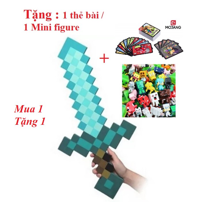 Combo kiếm súng minecraft kim cương