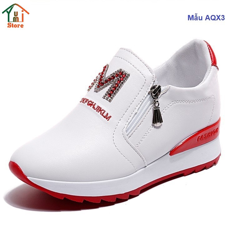 Giày thể thao độn đế nữ 7cm AQX123