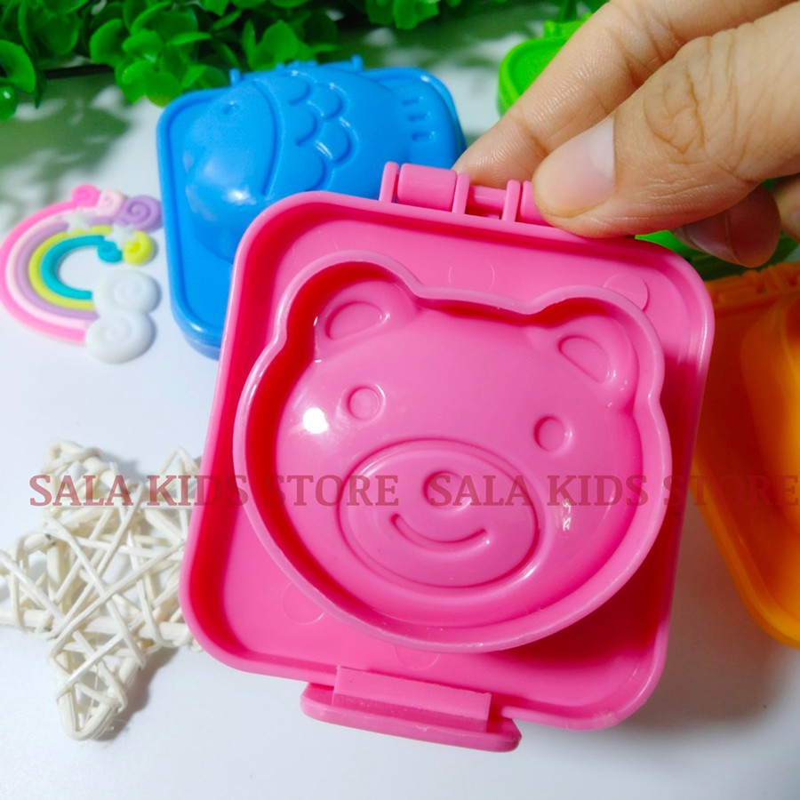 Khuôn Ép Cơm Bento Tạo Hình Làm Cơm Nắm Hình Thú Tam Giác Cho Bé SALA KIDS