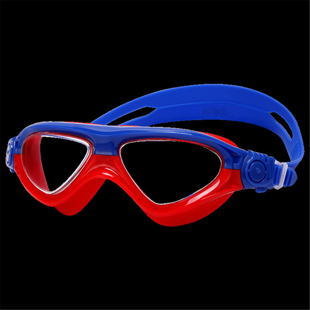 3-12 Years Anti-fog Kids Swimming Goggles Colorful Silicone Frame Resin Boys Girls Swimming Goggles Packaging in Box