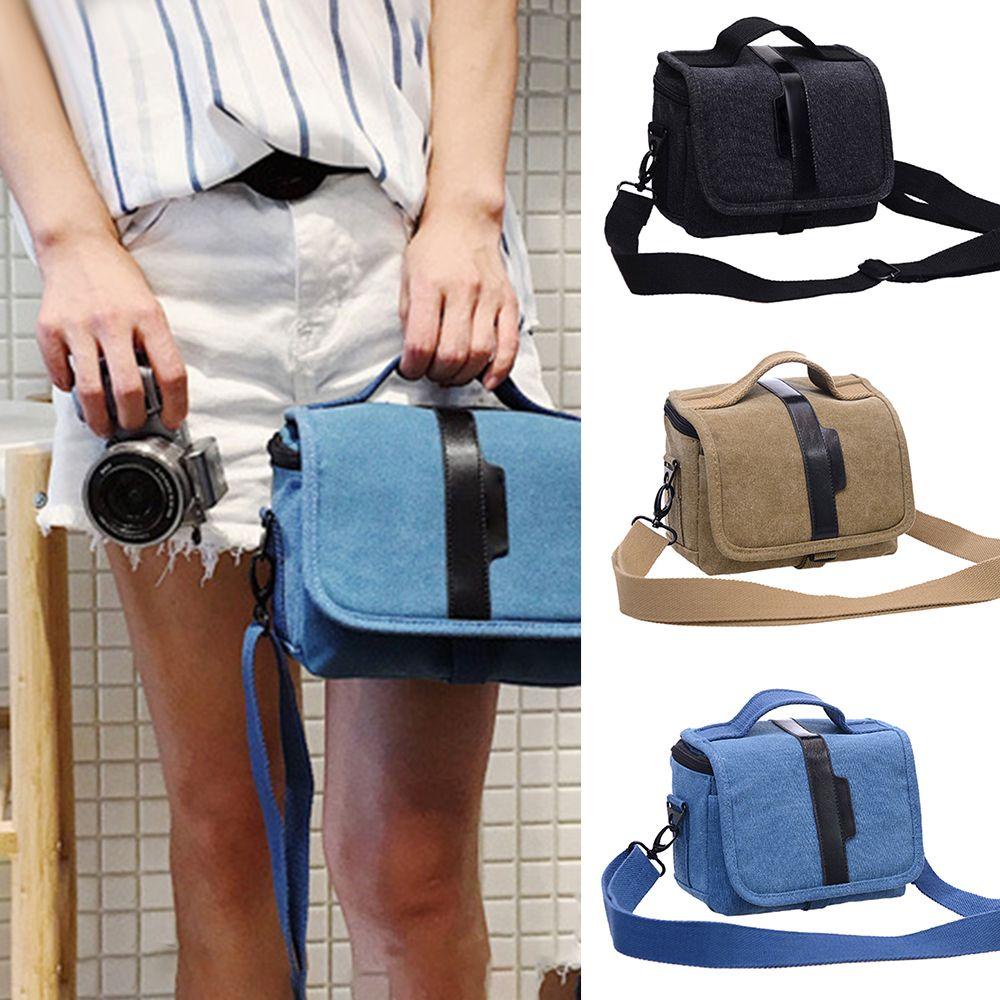 Ba Lô Vải Canvas Đựng Máy Ảnh Đa Năng Tiện Dụng Bảo Vệ