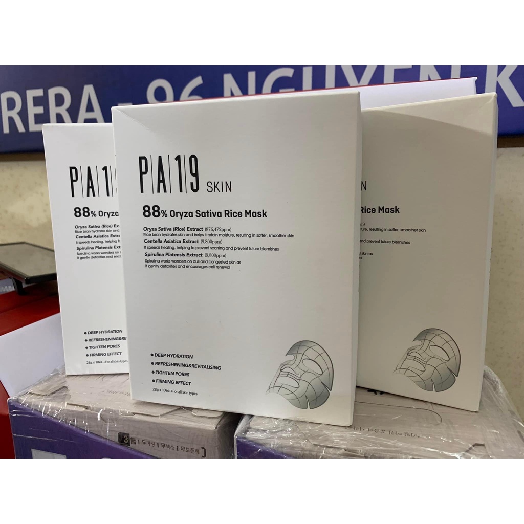 Mặt nạ PA19 SKIN 88% Oryza Sativa Rice Mask phục hồi căng bóng da [ 1 miếng ]