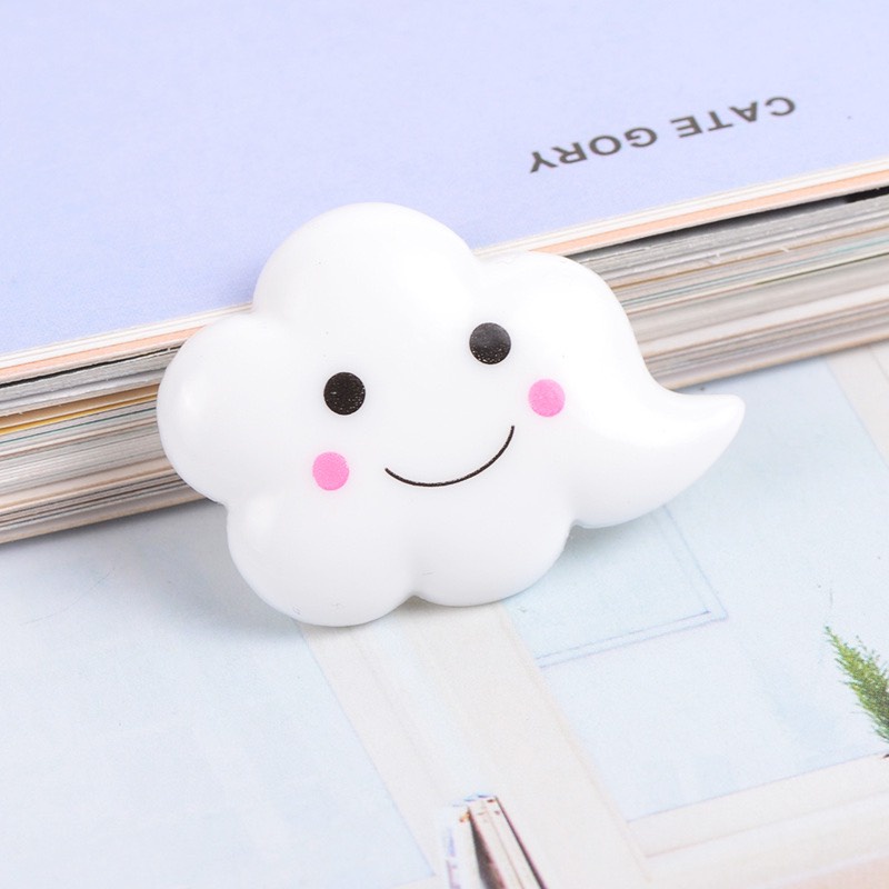 Charm (C303) slime/ Dụng Cụ Charm Trang Trí [Ko Keo &amp; Nút] Hình Đám Mây xinh xắn - 01 Cái