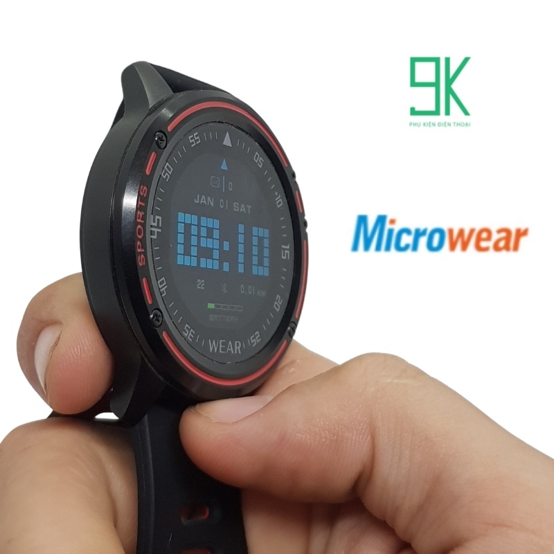 Microwear L8 - Đồng hồ thông minh hỗ trợ đo nhịp tim, huyết áp, ECG PPG, chống nước IP68