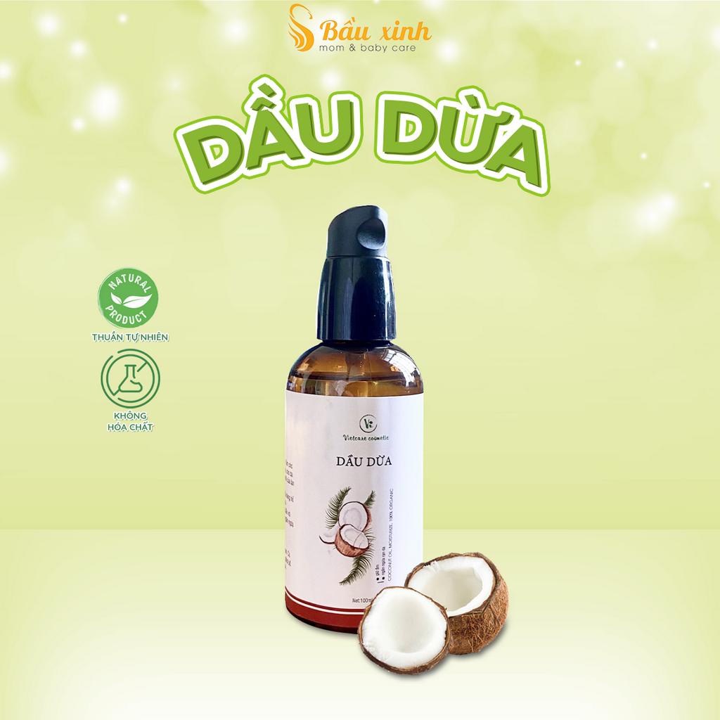Dầu Dừa VietCare, Dầu Dừa Nguyên Chất 100%,Massage Cho Trẻ Sơ Sinh, Làm Mờ Vết Rạn Da, Dầu Dừa Dưỡng Ẩm, Dịu Da