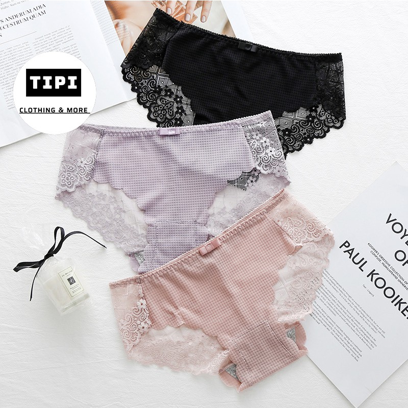 [Mã SKAMCLU7 giảm 10% tối đa 50K đơn 0Đ] Quần lót ren vải đày đẹp sexy ladies mẫu 2