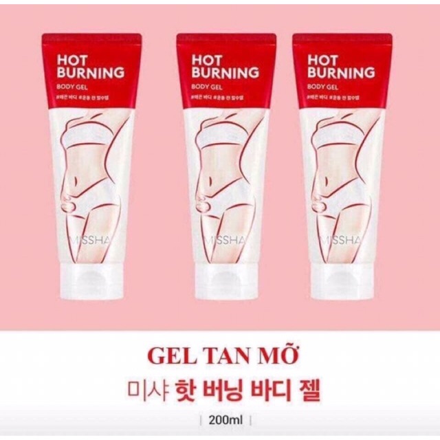 Gel Massage tan mỡ Missha Hot Burning Perfect Body Gel