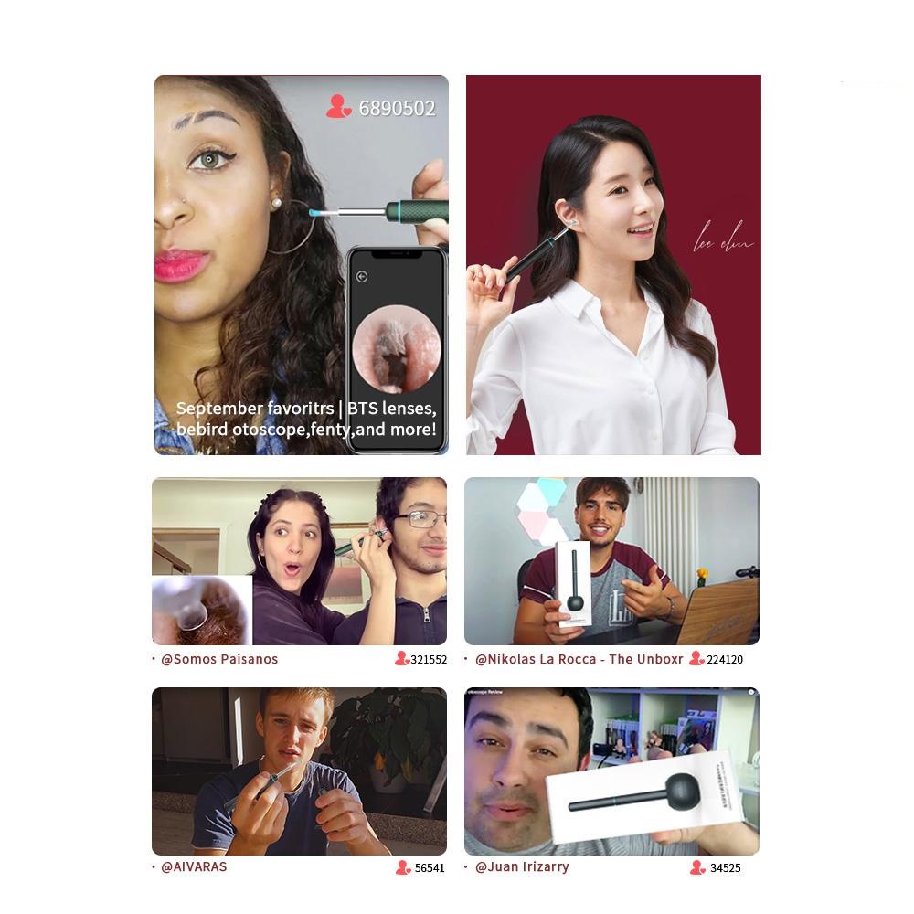 Dụng cụ lấy ráy tai thông minh Xiaomi Bebird M9 Pro camera nội soi 3MP chính hãng - Minh Tín Shop