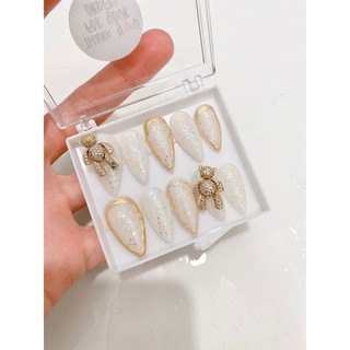 (Nail box) charm gấu 🐻tặng keo + dũa