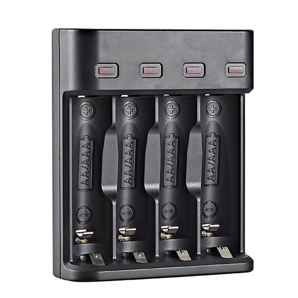 4 Slots Fast Charging Intelligent AA/AAA Rechargeable USB Battery Charger