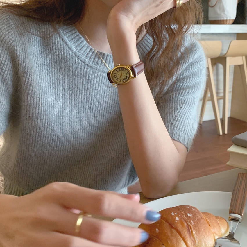 Áo len ngắn tay phong cách Hàn Quốc | BigBuy360 - bigbuy360.vn