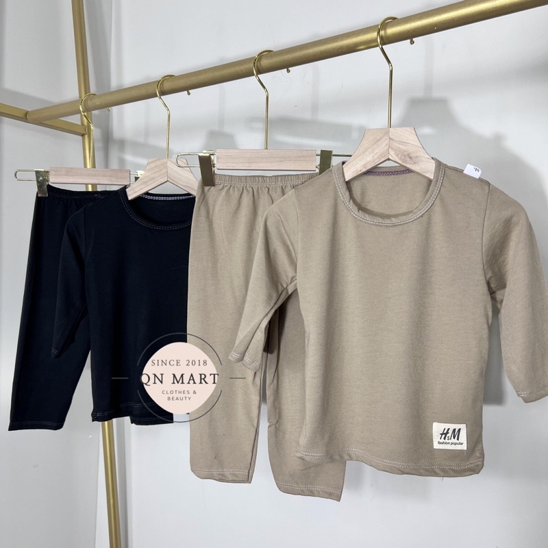 Quần áo trẻ em/ quần áo bé trai/ bộ thun lạnh cho bé , dài tay thu đông, bộ thun cotton trẻ em từ 3kg - 12kg