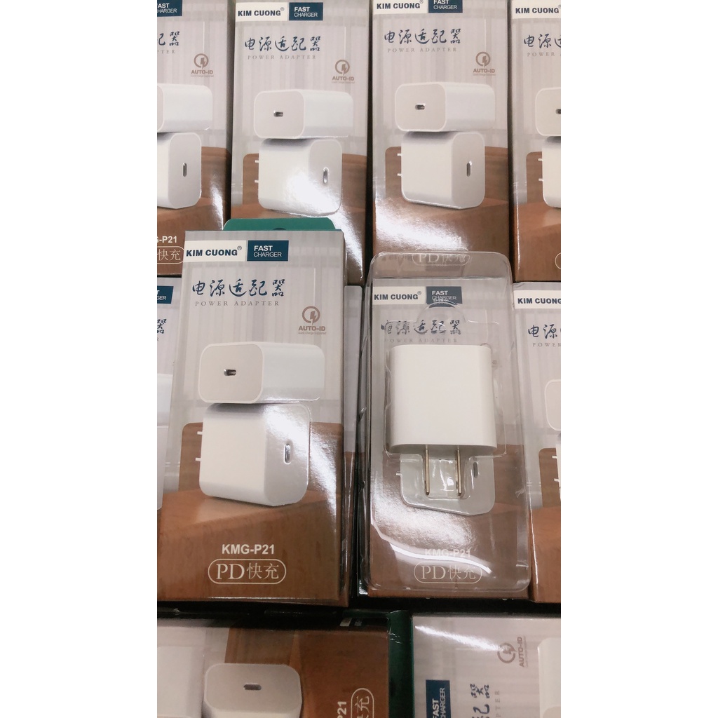 Sạc nhanh PD IPUSB-C,sạc PD kim cương KMG PD21 USB-C To Phù Hợp Với nhiều dòng máy 8>11 12promax