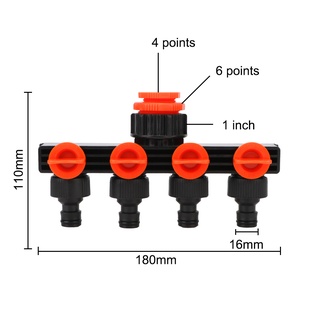 Đầu Chia Ống Nước 4 Chiều 3/4"