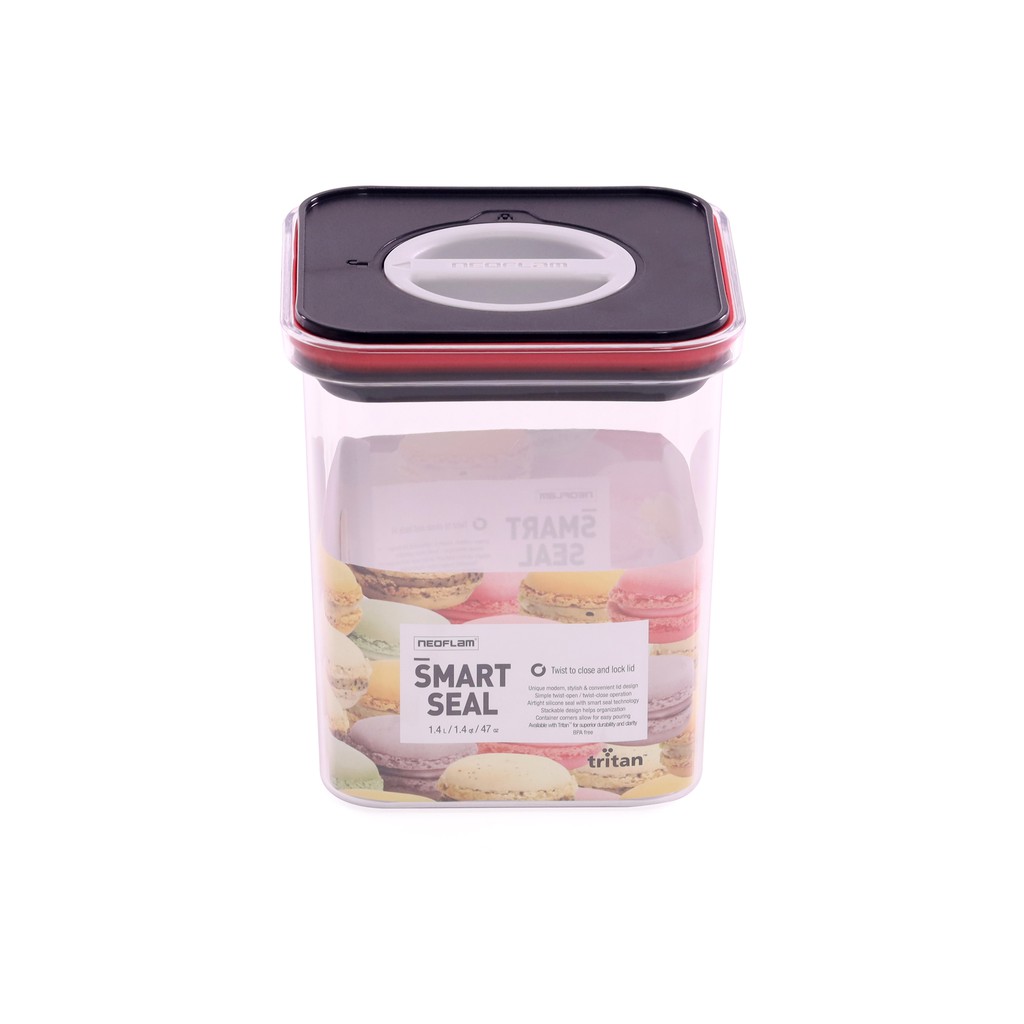 [Hàng chính hãng] Hộp đựng thực phẩm mặt vuông Tritan Neoflam Smart Seal 0.55 lít / 1.4 lít / 2.1 lít / 2.8 lít