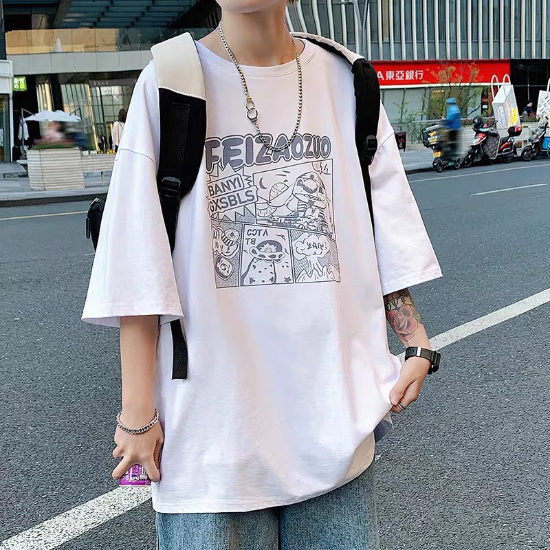 Áo phông thun form rộng tay lỡ nam nữ Unisex ATL 215