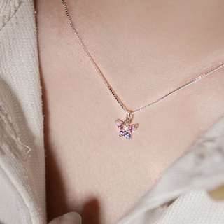 Dây chuyền bạc nữ charm Hoa Niên cao cấp - Clara Jewelry HN0001